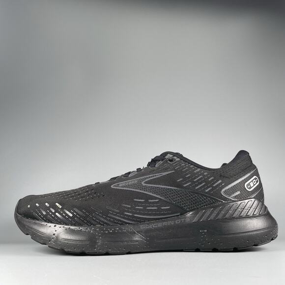 Brooks Glycerin GTS 20 Men’s Size 14 D Black Running Shoes Athletic Sneakers GUC